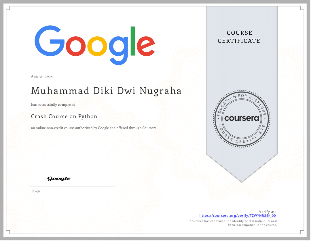 Crash Course on Python