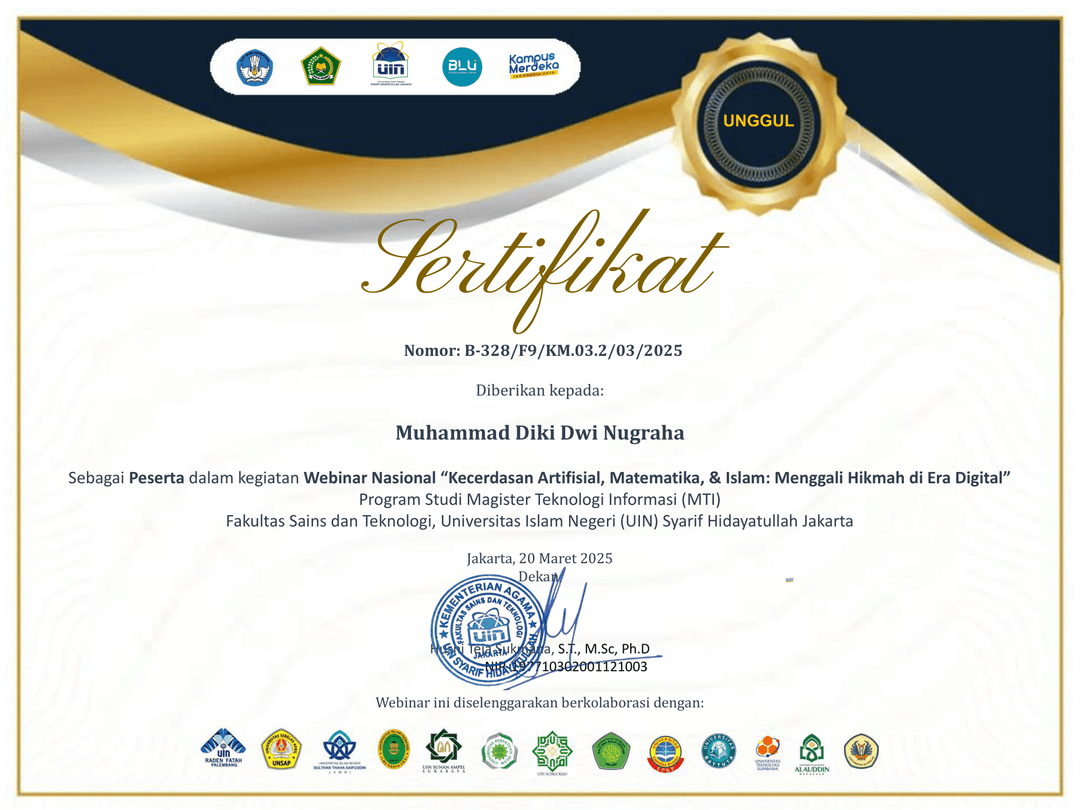 Kecerdasan Artifisial, Matematika, & Islam: Menggali Hikmah di Era Digital