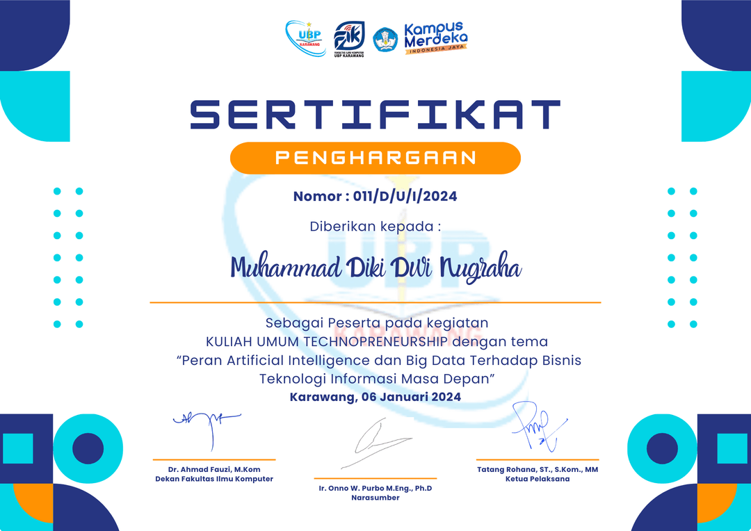 Peran Artificial Intelligence dan Big Data terhadap Bisnis Teknologi Informasi Masa Depan